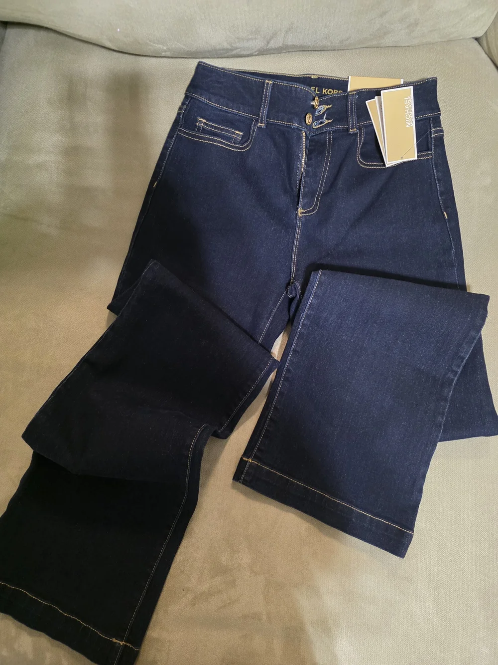 Michael Kors Dark Indigo High-Rise Women's Jeans Size 2 New